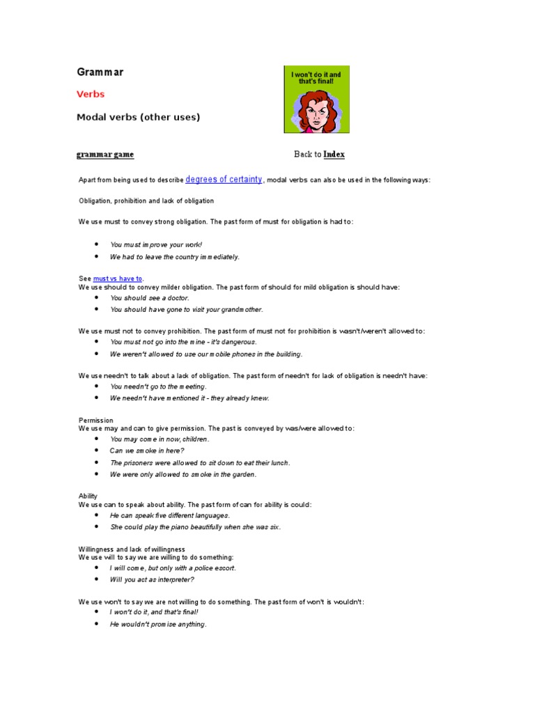 Modal Verbs 3 | PDF