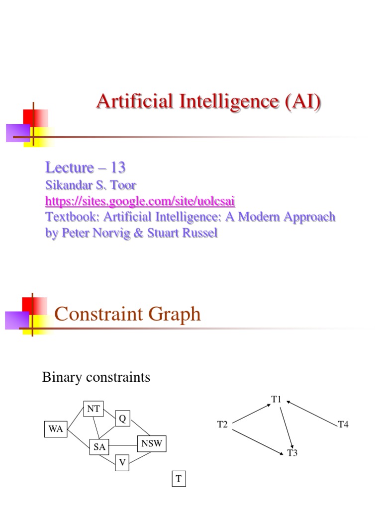 AI Lecture: Solving CSPs and Backtracking | PDF | Computer Programming ...