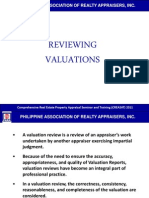 9 Reviewing Valuations