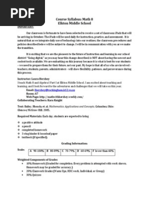 math 8 db course syllabus 14-15