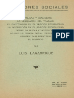 Cuestiones Sociales - Capitalismo y Comunismo - Legislacion Del Trabajo 1925