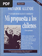 Un Estado Democrático y Soberano. Mi Propuesta a Los Chilenos