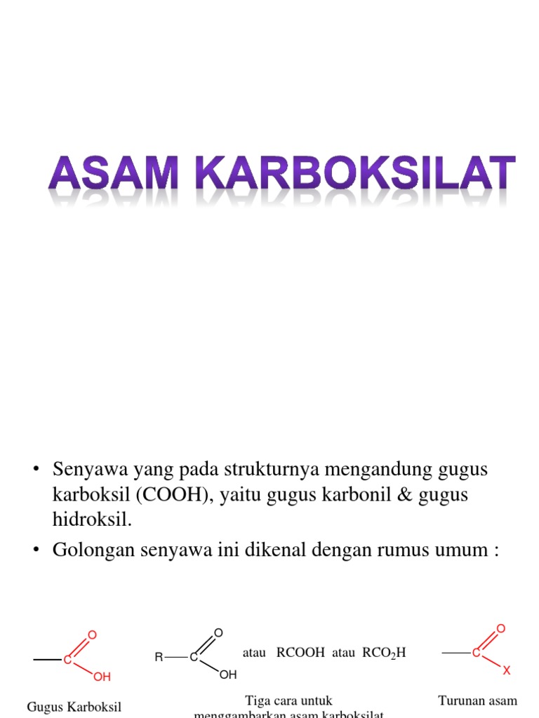 6 Asam Karboksilat
