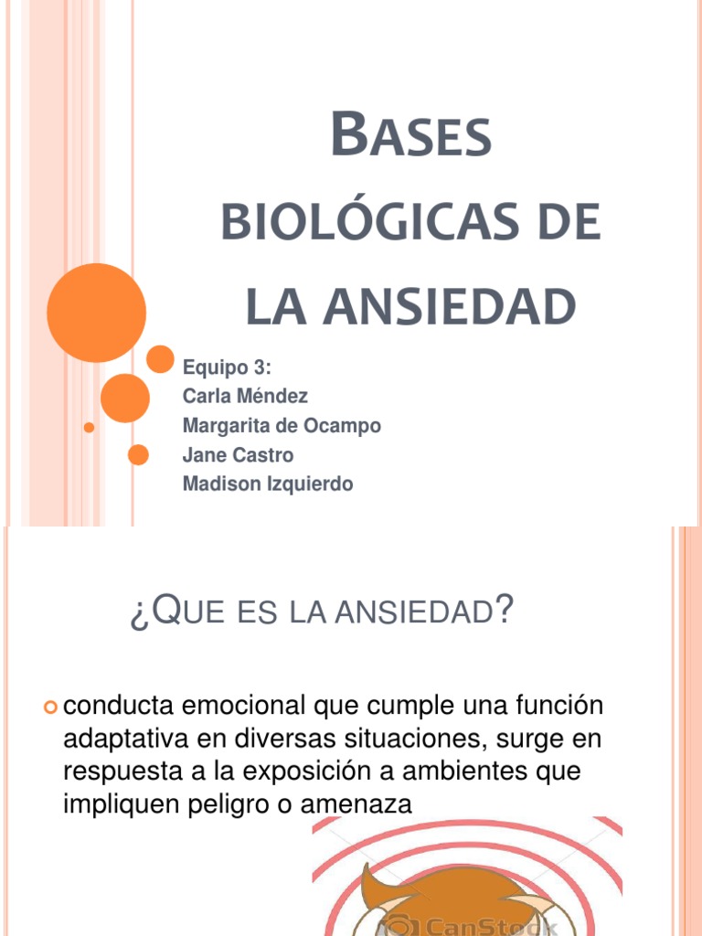 Bases Biológicas de la Ansiedad | PDF | Ansiedad | Hipotálamo