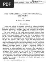 Du Rietz 1930 The Fundamental Units Of Biological Taxonomy - 