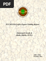 Ethiopia's Coffee Export Performance Report - Fiscal Year 2013/14 by Ethiopian Coffee Exporters' Association (EECA)