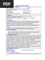  Elaboracion de Planes y Programas de Educacion Especial