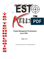 Project Management Professional Exam PMP