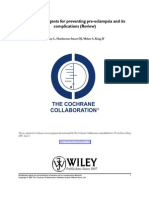 Antiplatelet Agents For Preventing Pre-Eclampsia and Its Complications (Cochrane)