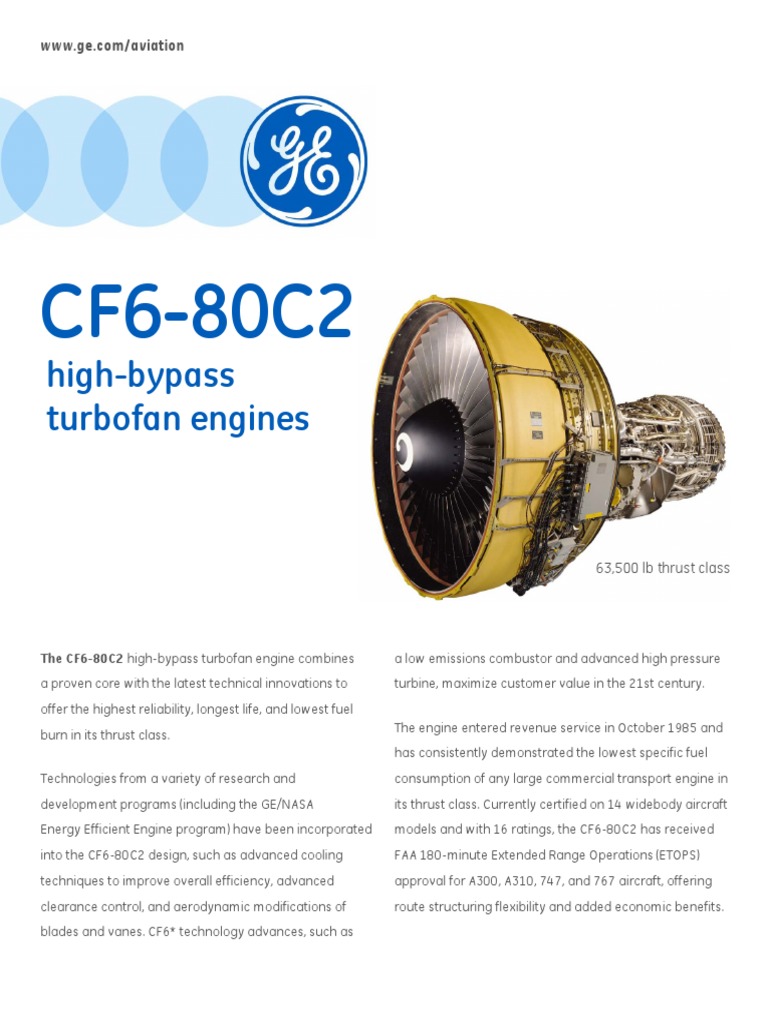 Datasheet CF6 80C2 PDF | PDF
