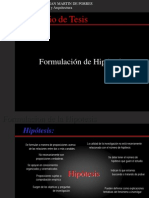 Paso No. 5. Formulacion de Hipotesis