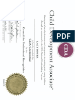 Cda Certificate