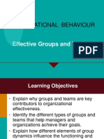 Organisational Behaviour - Effective Groups and Teams