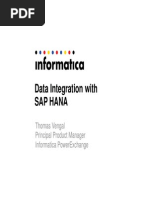 Informatica Hana Integration