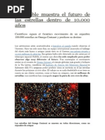 El Hubble Muestra El Futuro de Las Estrellas Dentro de 10,000 Años