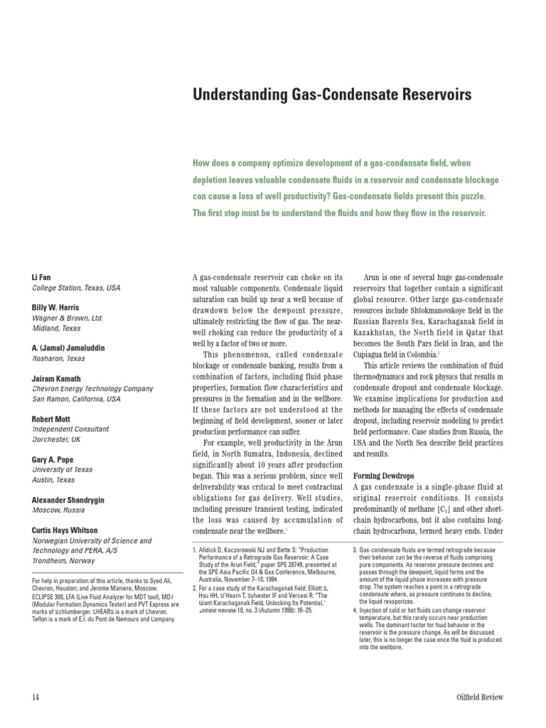 02 Understanding Gas Condensate PDF | PDF