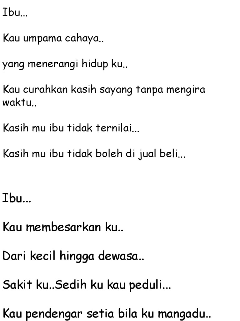 Sajak Ibu Pdf