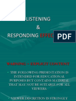 Listening & Responding: Effectively