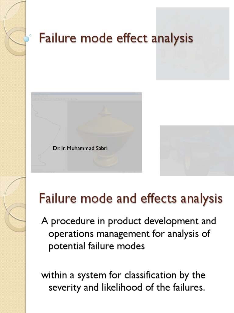 FMEA: Analyzing Failure Modes and Effects | PDF | Hypothesis ...