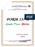 FORM 137-E: Grade Two