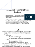 Simplified Thermal Stress Analysis