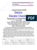 Electric Elevator Checklist