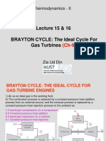 Lec 15 16 - CH 9 BRAYTON Turbine