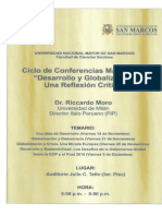 9b Riccardo Moro Coferencias Magistrales Desarrollo y Globalizacion