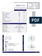 Cross-polarized quad-band antenna with 17.5 dBi gain and 0-10 degree electrical downtilt