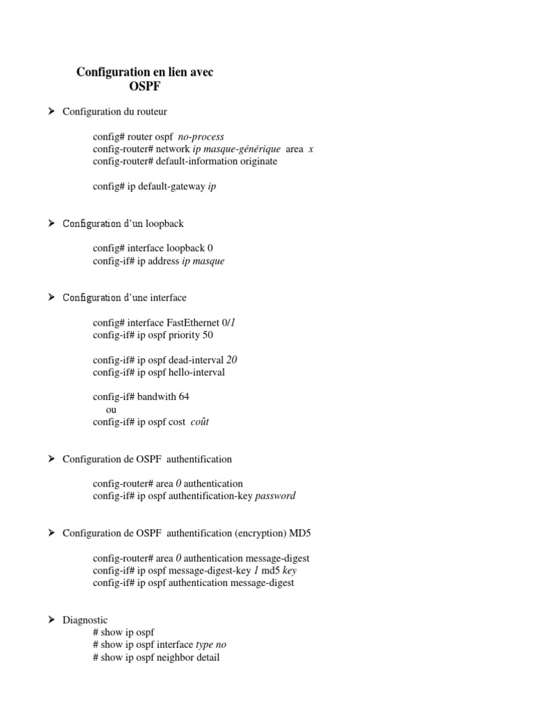 OSPF Router Configuration Guide | PDF | Ip Address | Data Transmission