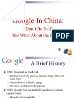 Google in China:: "Don't Be Evil" But What About The Profits?