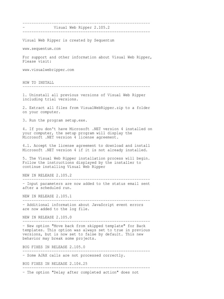 Release Notes | PDF | Web Page | Html Element