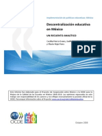 Descentralizacion Educativa en Mexico