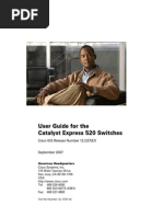 User Guide For The Catalyst Express 520 Switches: Cisco IOS Release Number 12.2 (37) EX