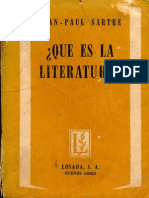 238962971 Jean Paul Sartre Que Es La Literatura