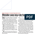 Minister Sees Key Role For Mentors, 5 Oct 2008, The New Paper