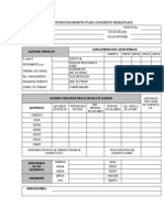 Tabla de Proporcionamiento Para Concreto 