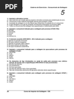 Caderno de Exercícios - Consumíveis de Soldagem