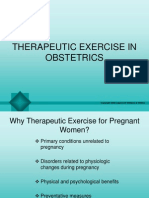 Therapeutic Exercise in Obstetrics