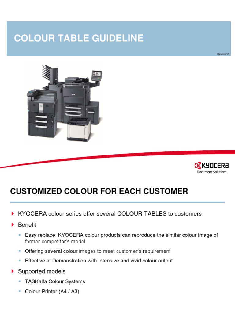Colour Table Guideline October2012 Rev3 | PDF | Rgb Color Model ...