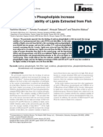 Dietary Soybean Phospholipid Increase The Oxidate Stability of Lipids Extracted From Fish Fillets