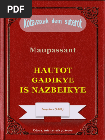 Hautot Gadikye Is Nazbeikye, Ke Guy de Maupassant