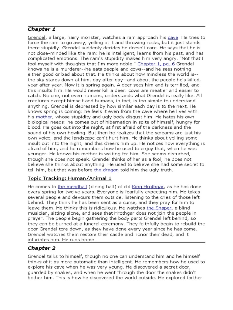 Discussion questions for grendel image