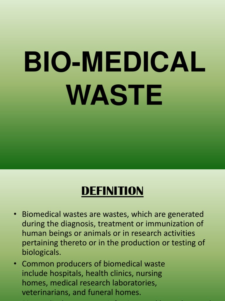 BioMedical Waste