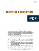 Sentence Completion: Gmat Tips Verbal
