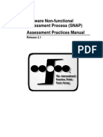 Software Non-Functional Assessment Process (SNAP) Assessment Practices Manual
