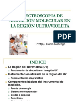 Clase 5 Espectroscopia de Absorcion Molecular en La Region Uv