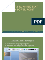 Membuat Running Text Pada Power Point