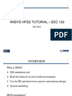 HFSS+Tutorial EEC133 PDF