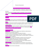 Trastornos del pensamiento y lenguaje